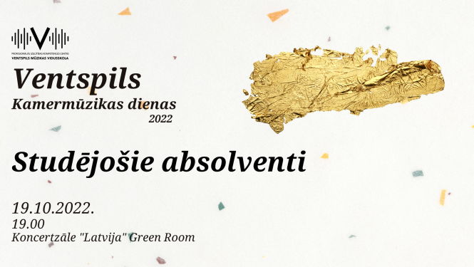 Koncerta "Ventspils Kamermūzikas dienas – Studējošie absolventi" plakāts