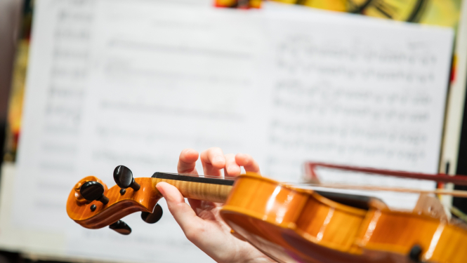 Vijoļspēles audzēknis