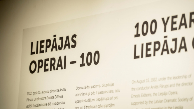 Liepājas muzeja veidotā izstāde par Liepājas operu, foto: OHM.LV.