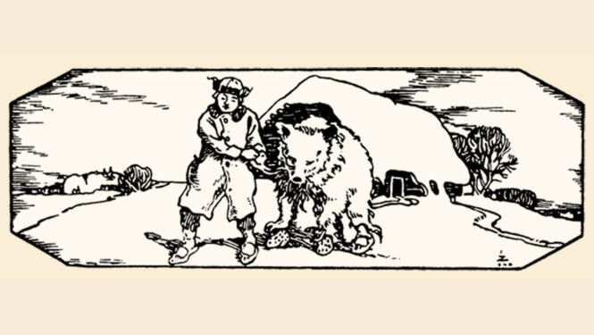 “Sūnu Ciema zēni” - ilustrācija