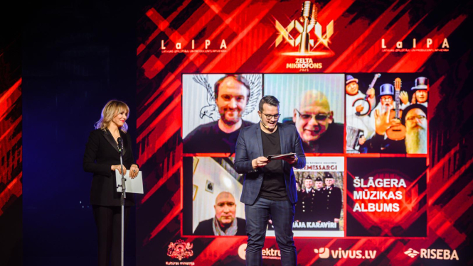 Balvas Zelta mikrofons 2021 nominantu paziņošanas tiešsaistes pasākums