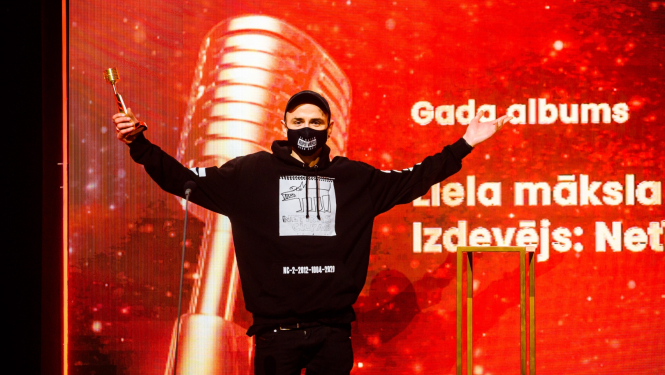 Mūzikas ierakstu gada balvas Zelta Mikrofons 2021 ieguvējs reperis Ansis