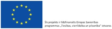 Eiropas Savienības programma "Tiesības, vienlīdzība un pilsonība" logo