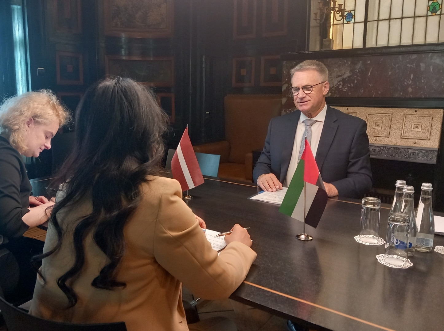 Tikšanās ar Apvienoto Arābu Emirātu vēstnieci Latvijā V.E. Hananu Al Alīli (H.E. Mrs Hanan Al Alili)