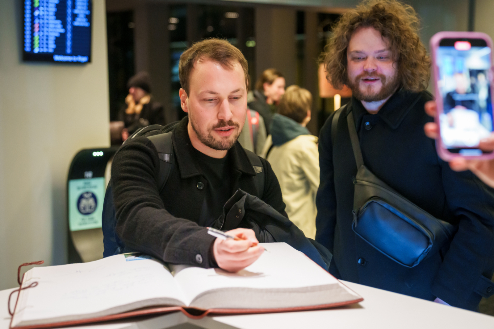 Filmas "Straume" komandas svinīgā sagaidīšana un sveikšana
