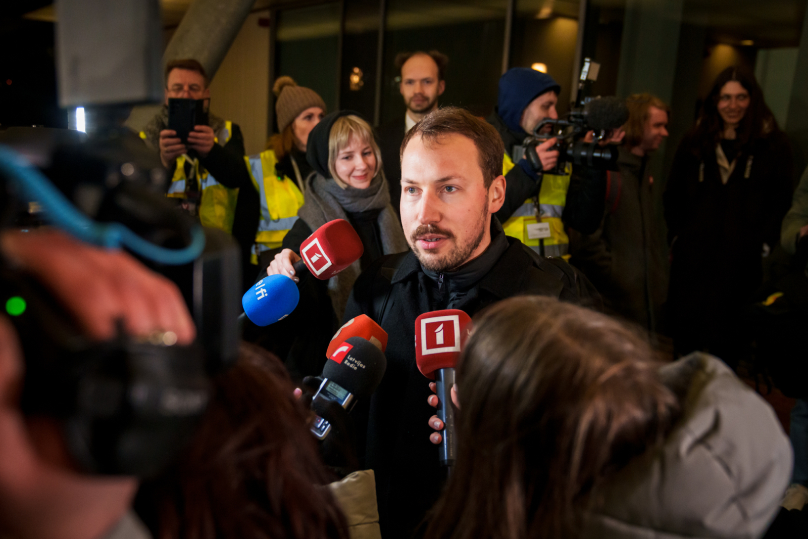 Filmas "Straume" komandas svinīgā sagaidīšana un sveikšana