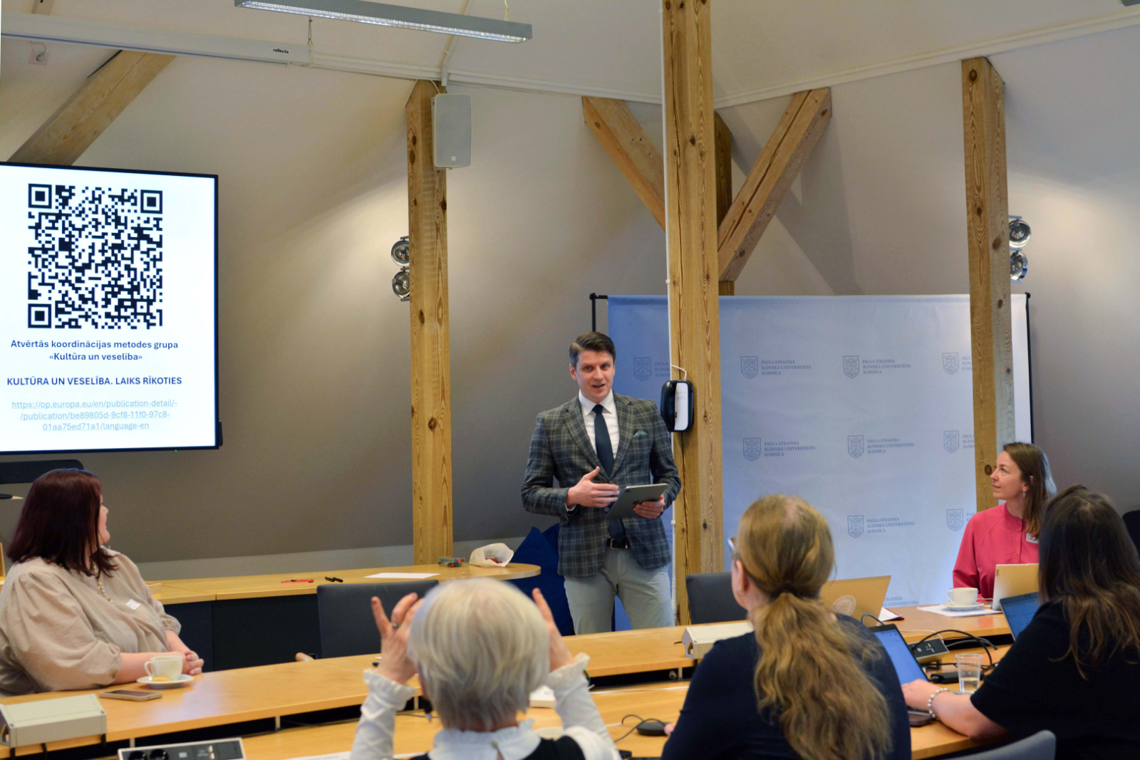 Semināra norise, Lauris Vidzis uzrunā dalībniekus