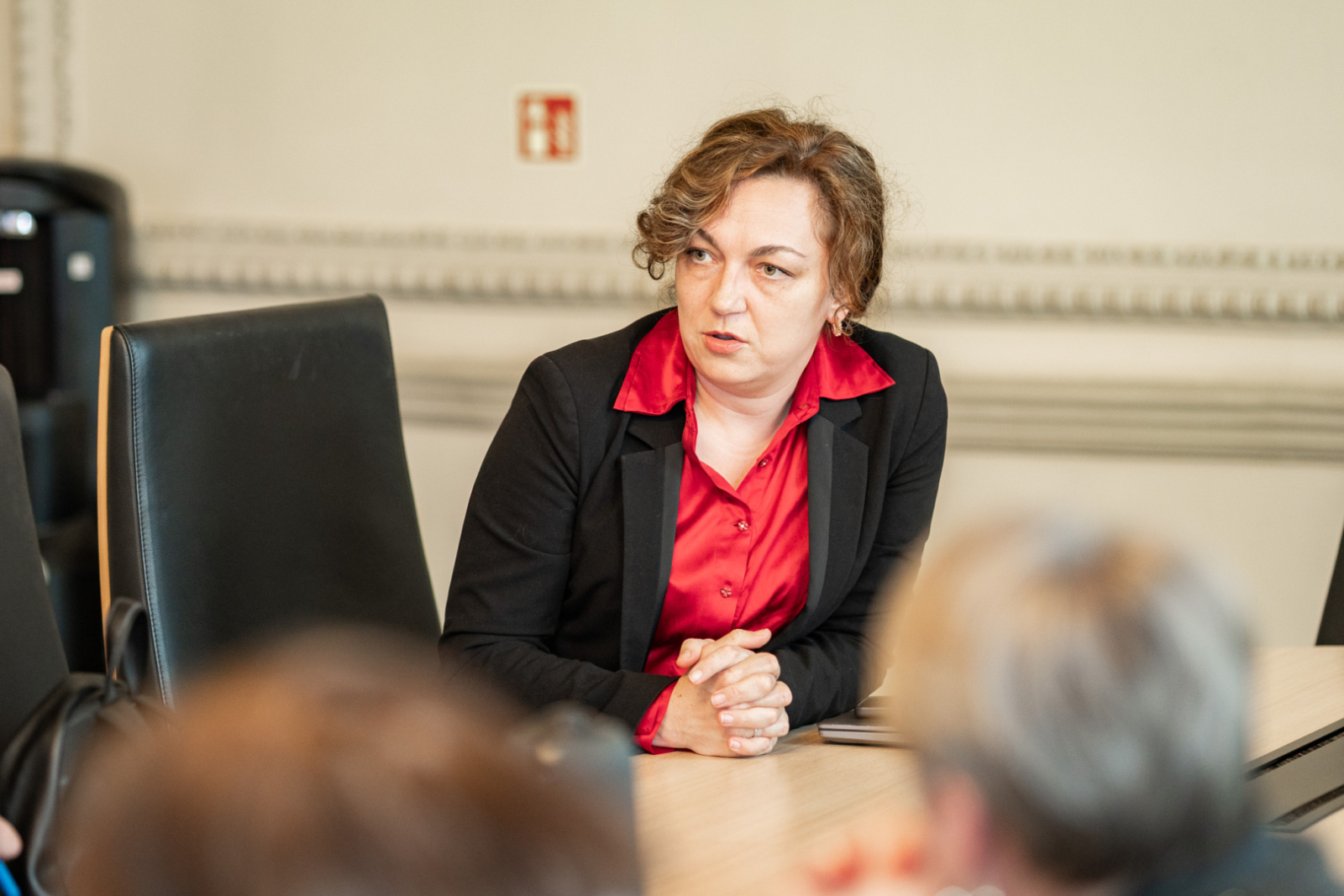 Kultūras ministrijas vadības tikšanās ar biedrības “Laiks kultūrai” pārstāvjiem KM Lielajā zālē