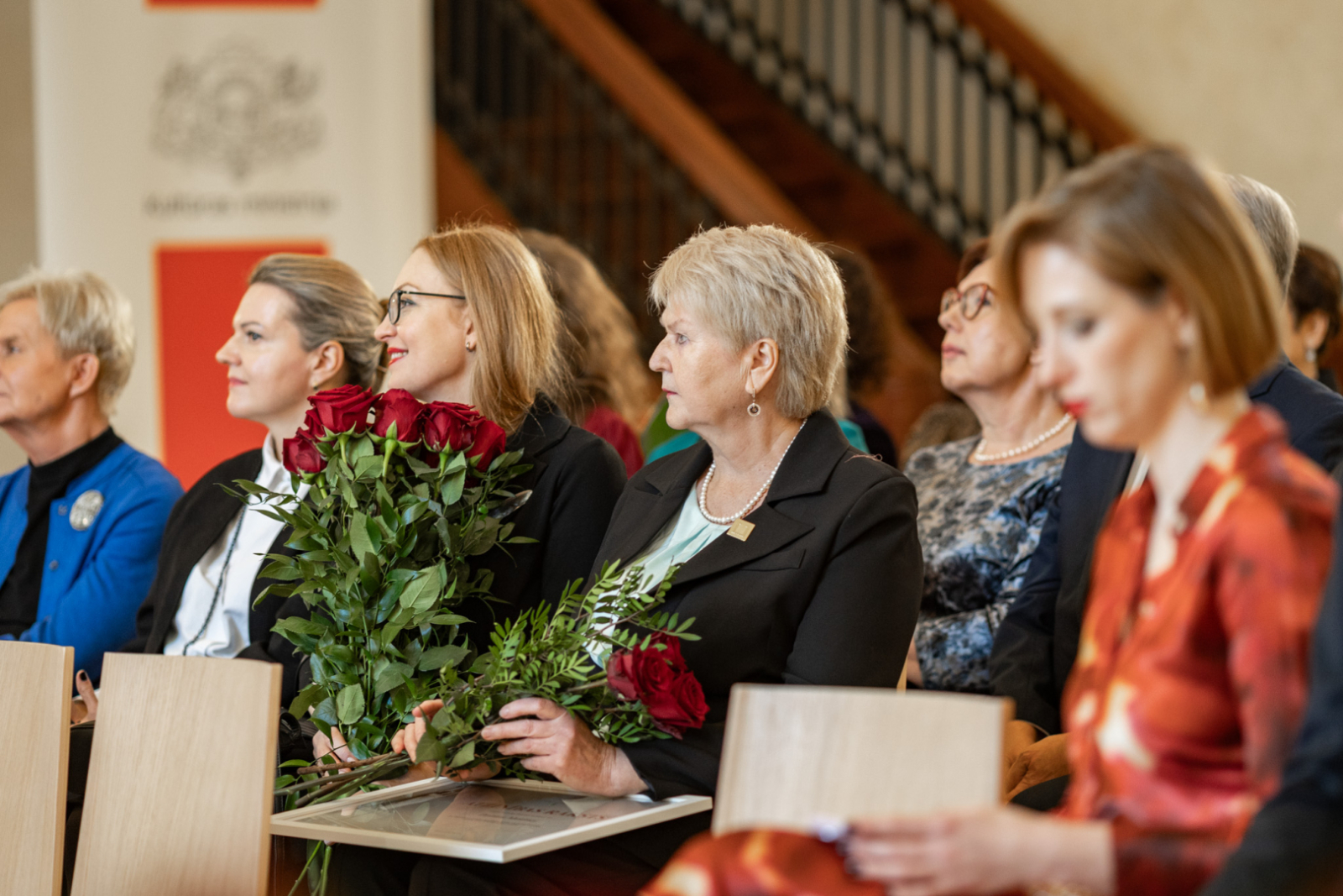 Pasākuma apmeklētāji LNVM remtera zālē