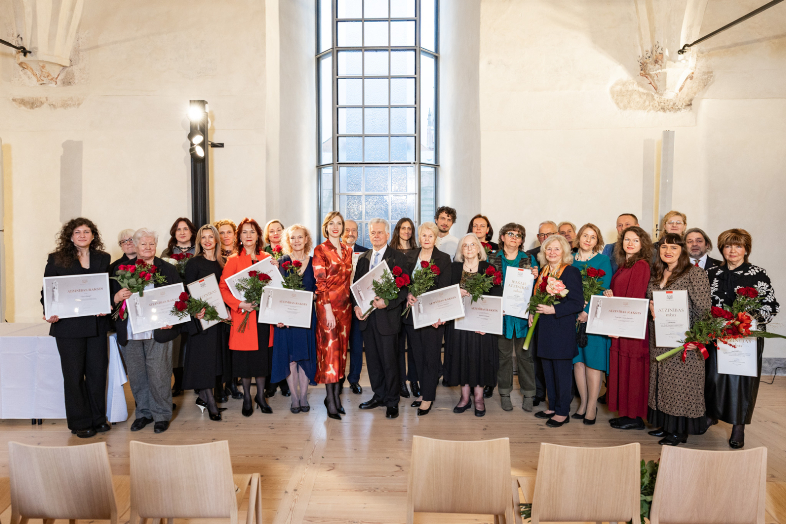 MK un KM Atzinības rakstu saņēmēji LNVM remtera zālē