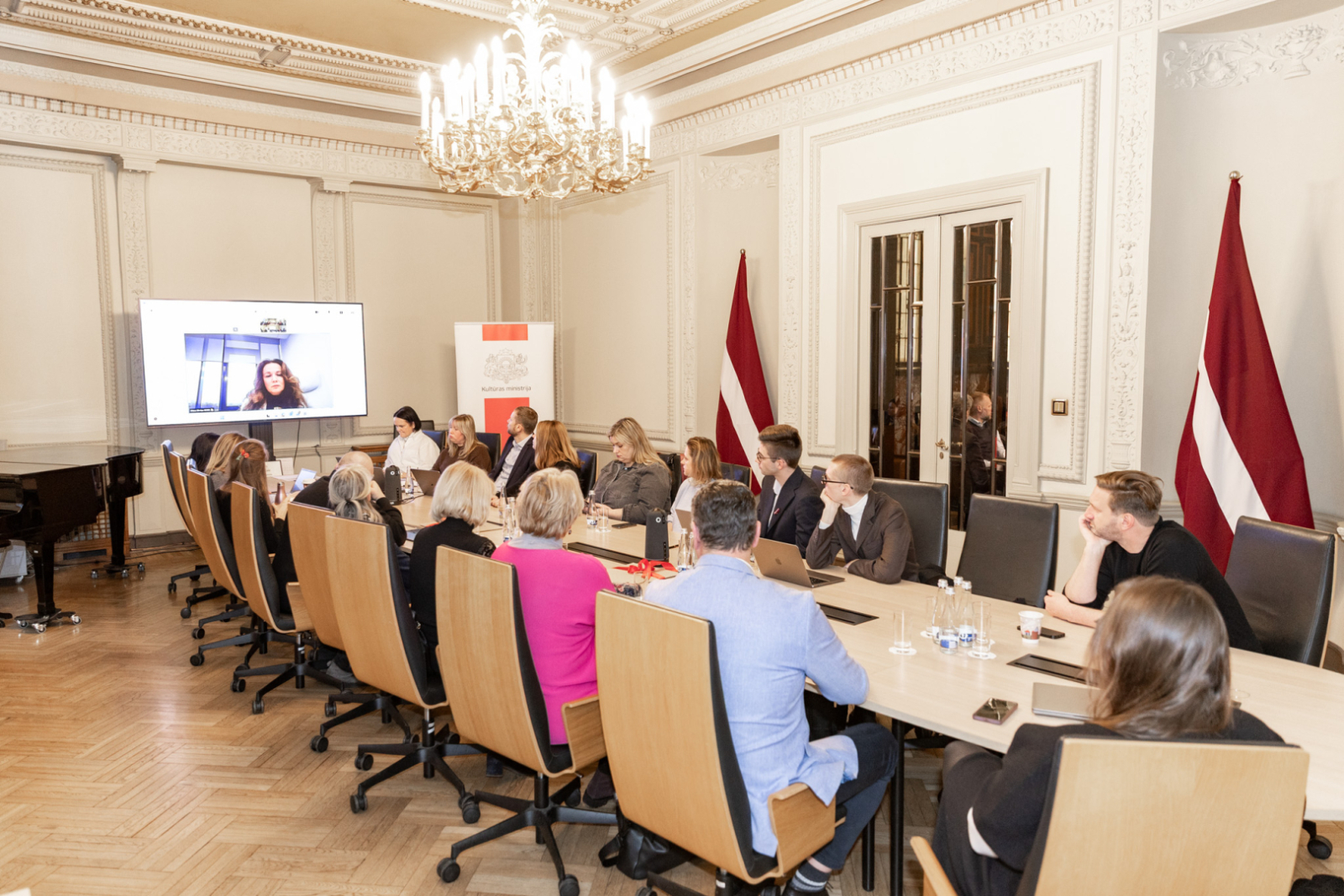 Latvijas Mūzikas padomes sēdes norise KM Lielajā zālē