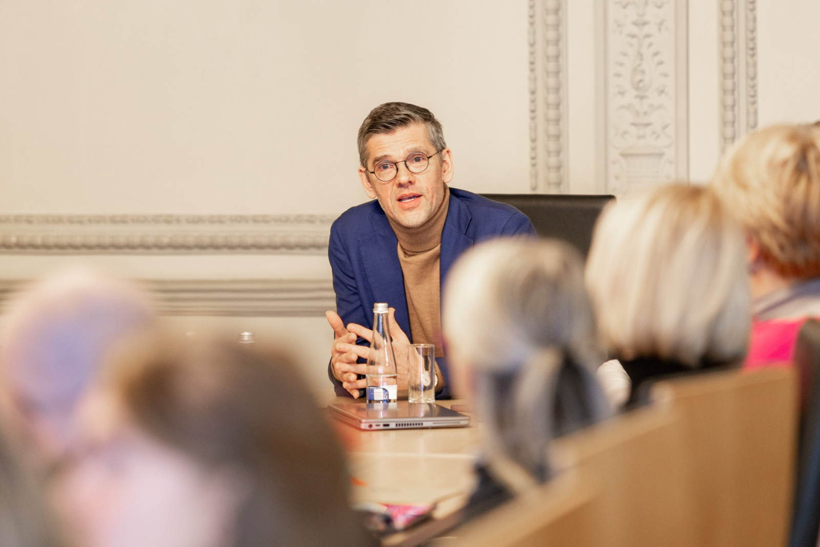 Latvijas Mūzikas padomes sēdes norise KM Lielajā zālē