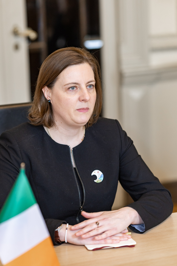 04.04.2025_Tikšanās ar Īrijas vēstnieci Latvijā V.E. Īmeru Frīlu (H.E. Ms. Eimear Friel)
