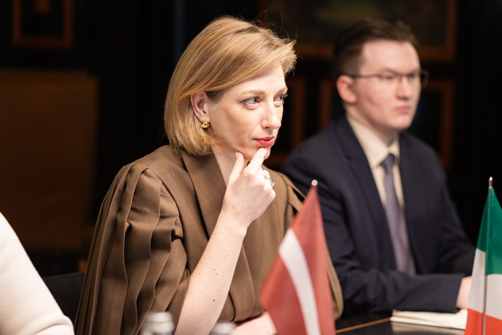 Kultūras ministres Agneses Lāces tikšanās ar Itālijas Republikas vēstnieku Latvijā V.E. Alessandro Monti
