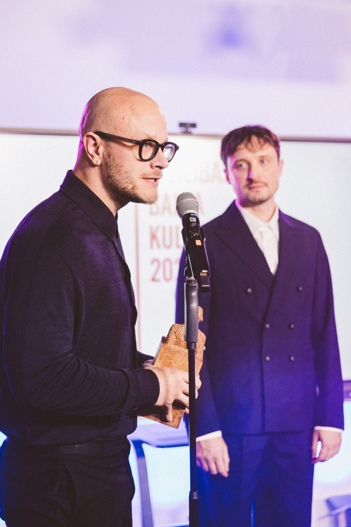 Izcilības balva kultūrā 2025 svinīgās pasniegšanas ceremonijas norise LMA prototipēšanas darbnīcu “Riga MakerSpace” ēkā