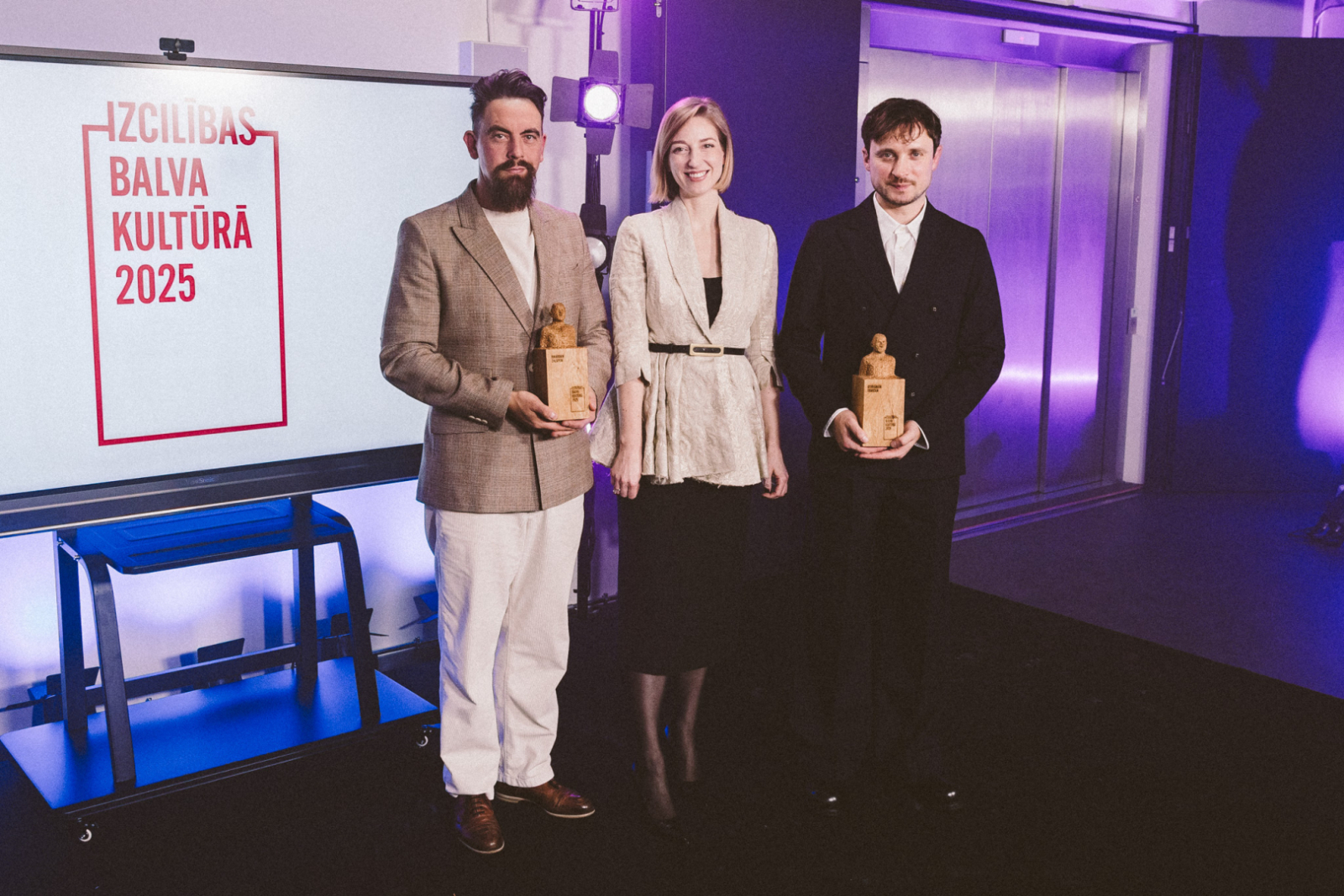 Izcilības balva kultūrā 2025 svinīgās pasniegšanas ceremonijas norise LMA prototipēšanas darbnīcu “Riga MakerSpace” ēkā