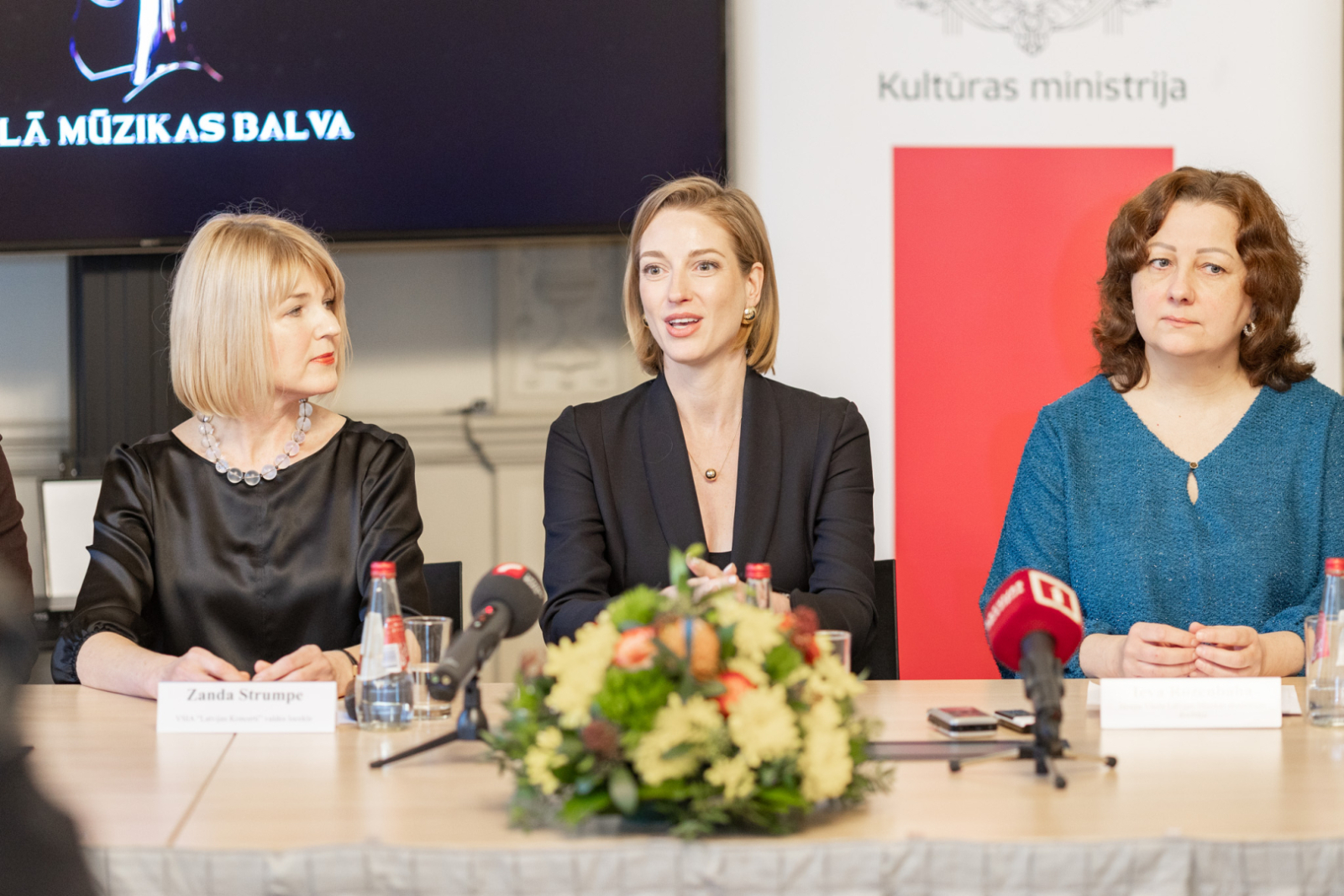 Lielās mūzikas balvas 2025 preses konferences norise KM Lielajā zālē