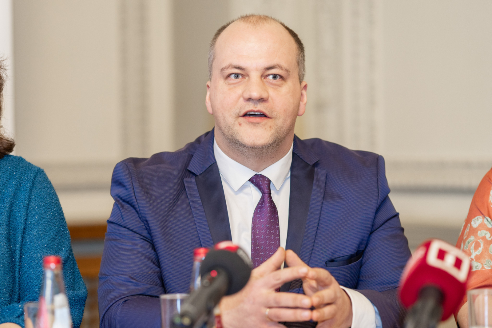 Lielās mūzikas balvas 2025 preses konferences norise KM Lielajā zālē