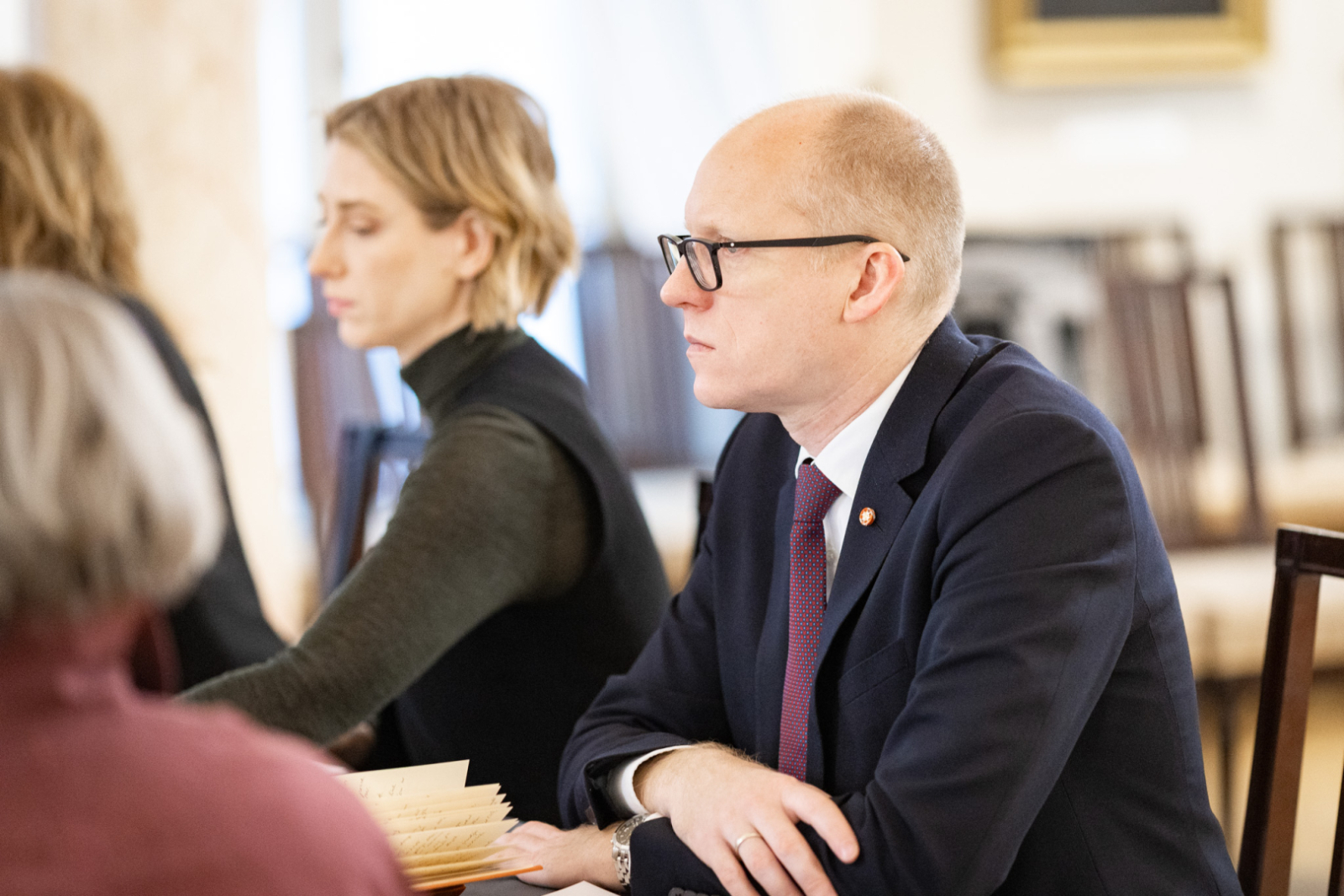 UNESCO Latvijas Nacionālās komisijas dalībnieki RVKM Kolonnu zālē