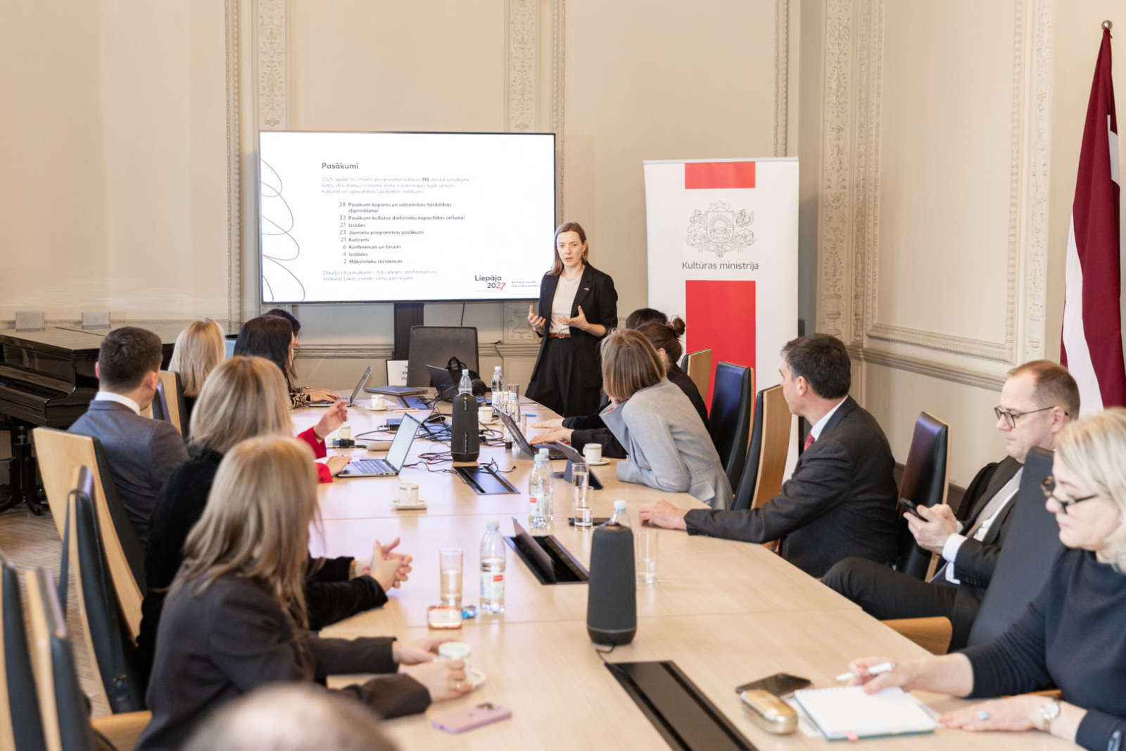 Eiropas kultūras galvaspilsētas uzraudzības padomes sēdes norise KM Lielajā zālē