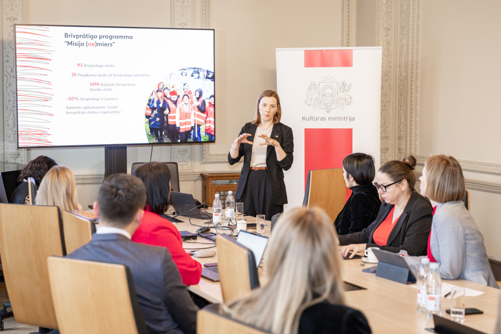 Eiropas kultūras galvaspilsētas uzraudzības padomes sēdes norise KM Lielajā zālē