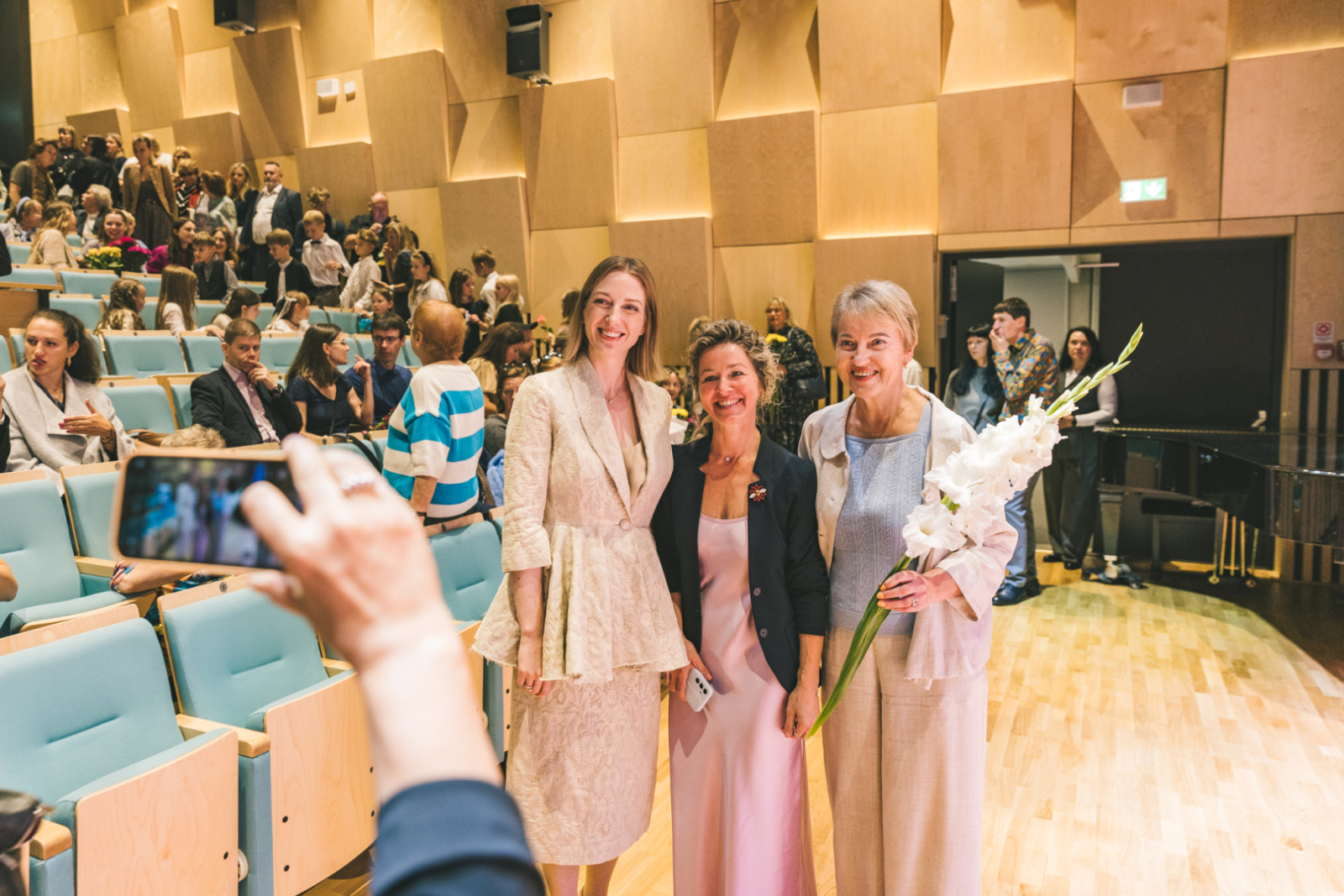 Kultūras ministre Agnese Lāce piedalās E.Dārziņa mūzikas skolas svinīgajā pasākumā