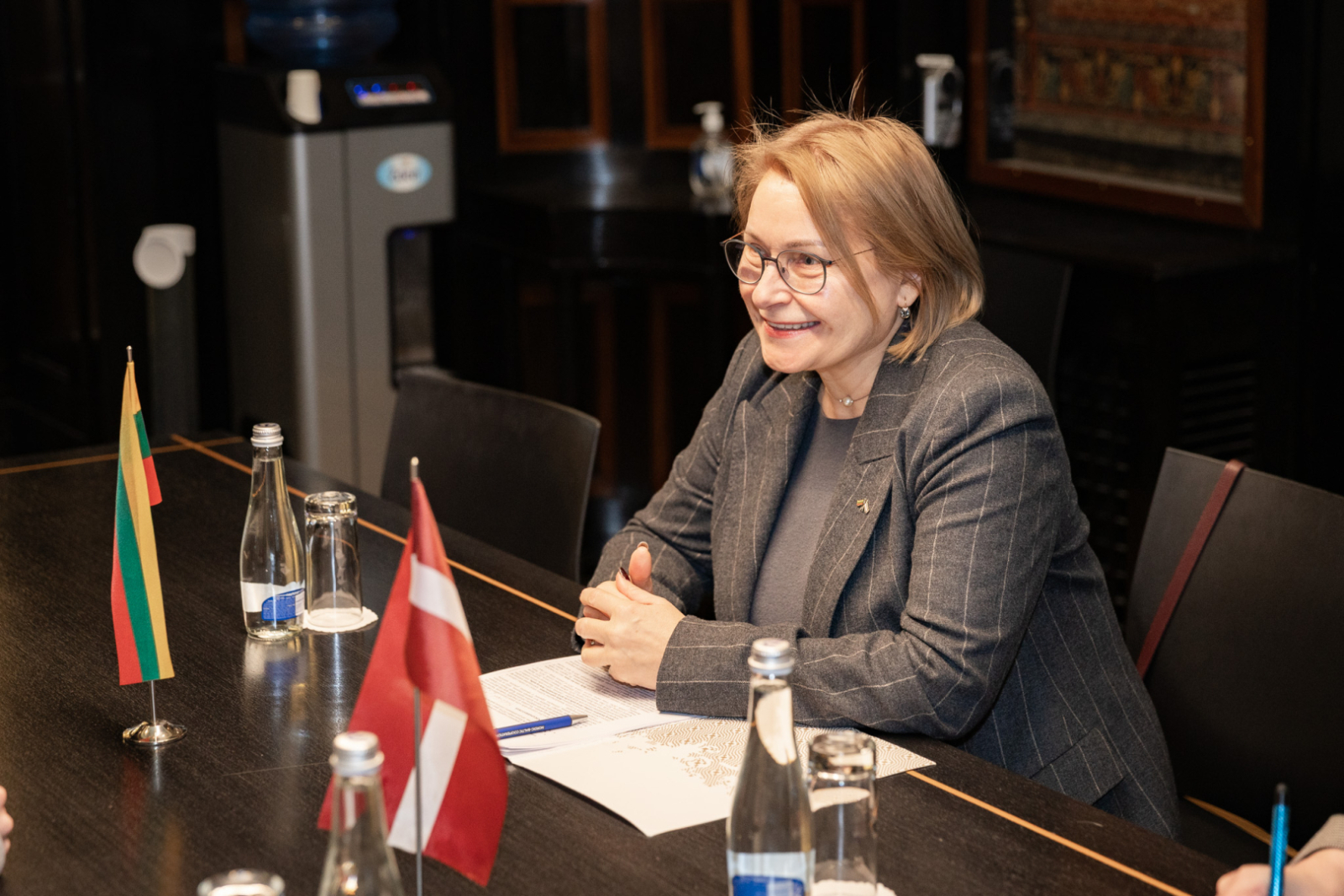 Kultūras ministres Agneses Lāces tikšanās ar Lietuvas Republikas vēstnieci Latvijā Audroni Markevičieni (Audronė Markevičienė)