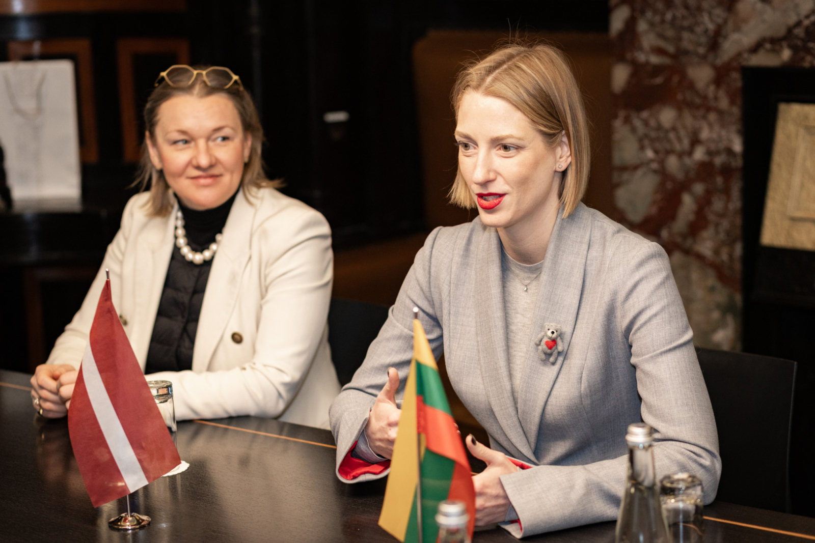 Kultūras ministres Agneses Lāces tikšanās ar Lietuvas Republikas vēstnieci Latvijā Audroni Markevičieni (Audronė Markevičienė)