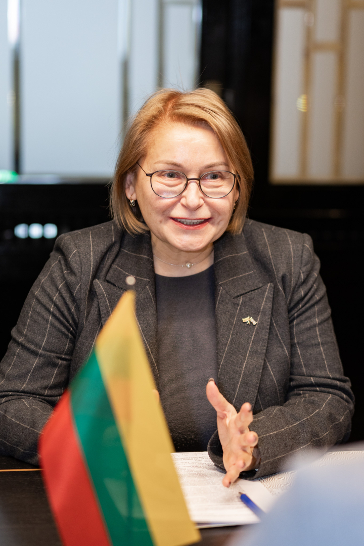 Kultūras ministres Agneses Lāces tikšanās ar Lietuvas Republikas vēstnieci Latvijā Audroni Markevičieni (Audronė Markevičienė)