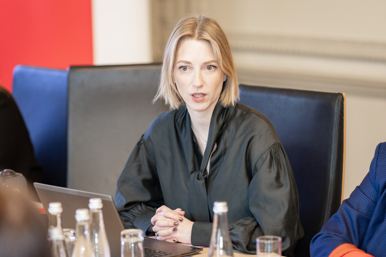 Nacionālās kultūras padomes sēdes norise KM Lielajā zālē