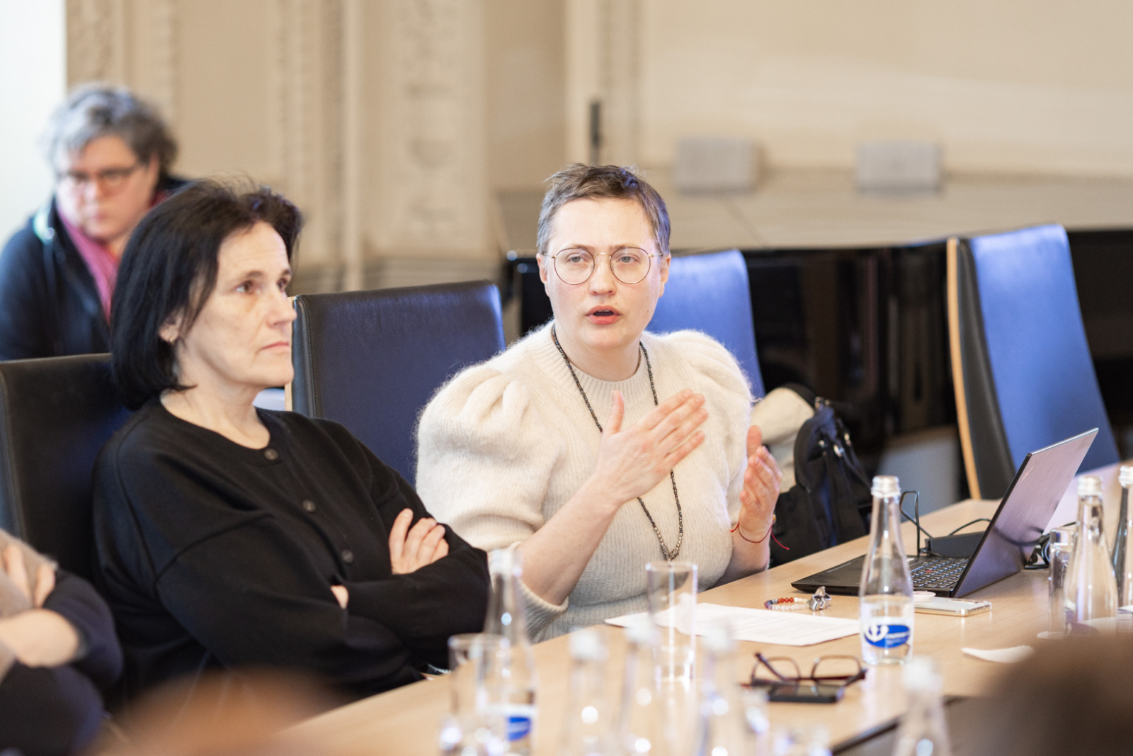 Nacionālās kultūras padomes sēdes norise KM Lielajā zālē