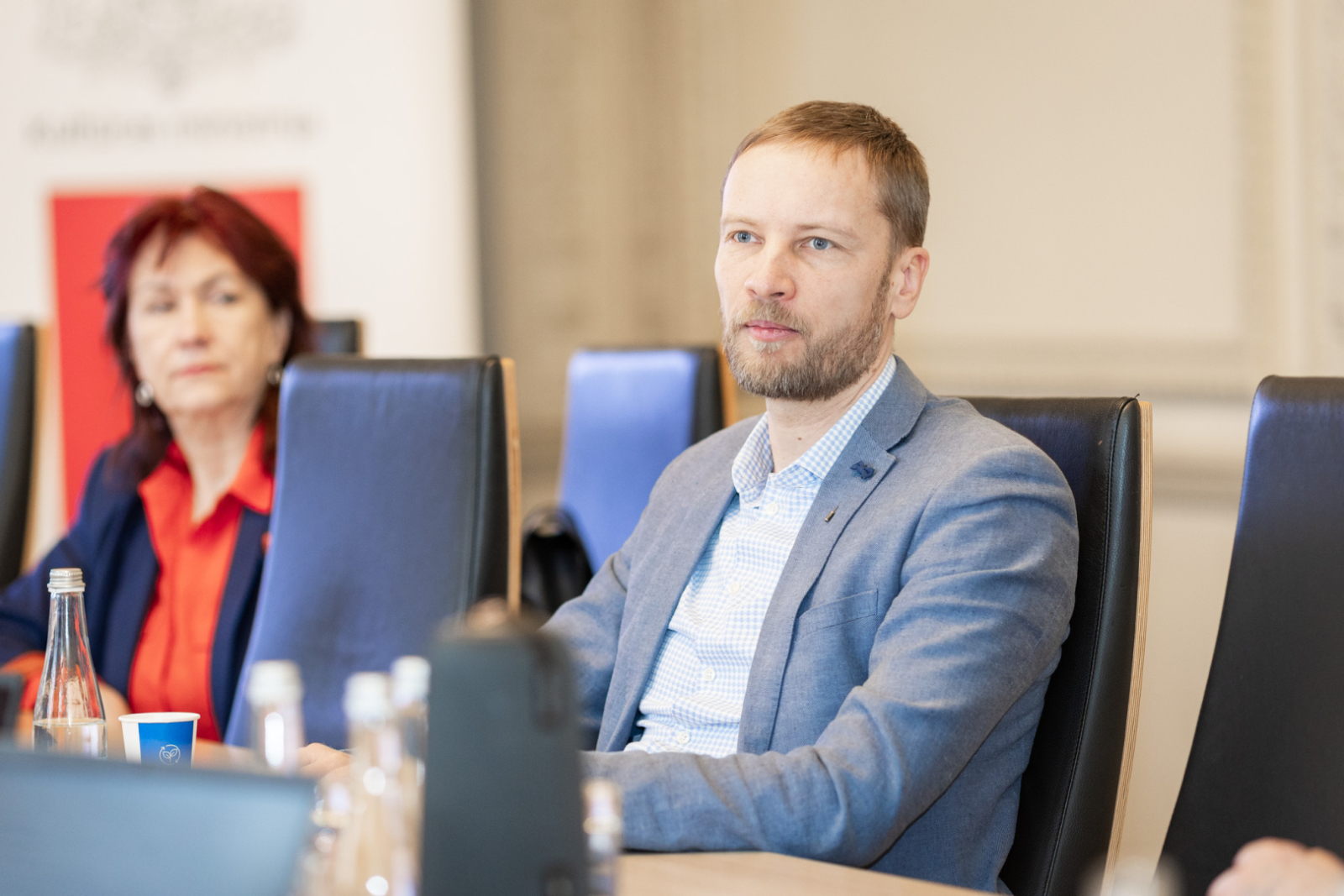 Nacionālās kultūras padomes sēdes norise KM Lielajā zālē