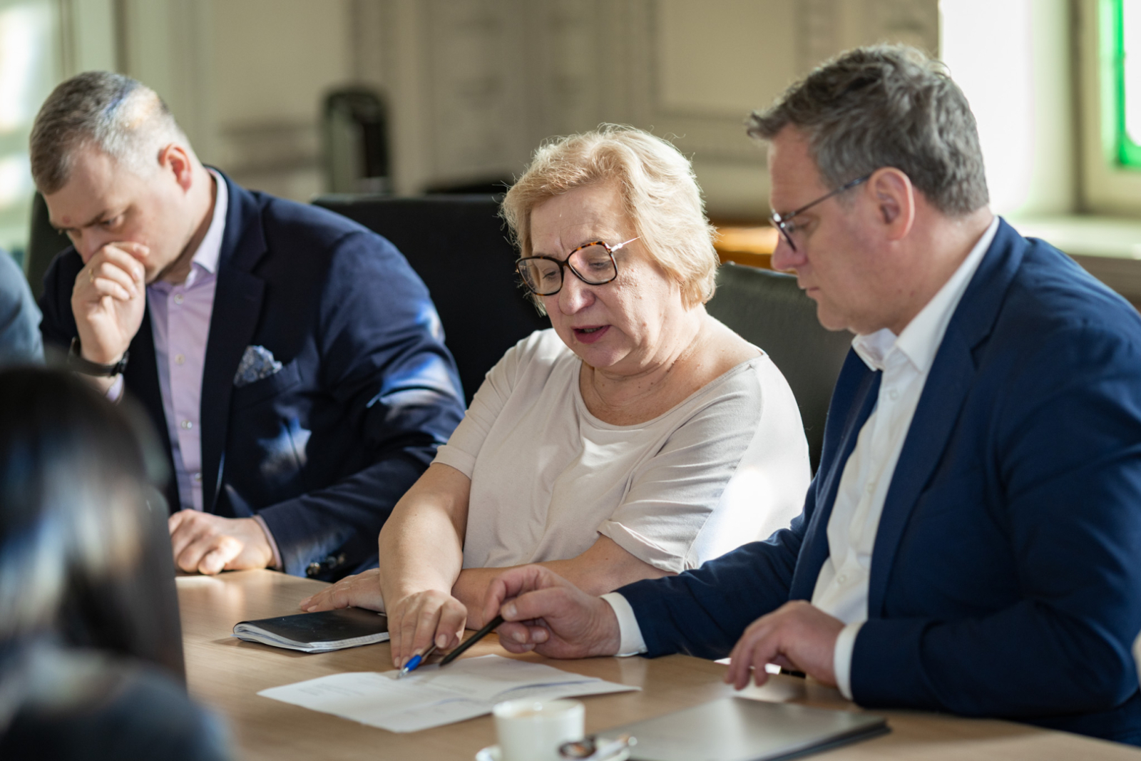 KM pārstāvju tikšanās ar Rīgas domes pārstāvjiem KM Lielajā zālē
