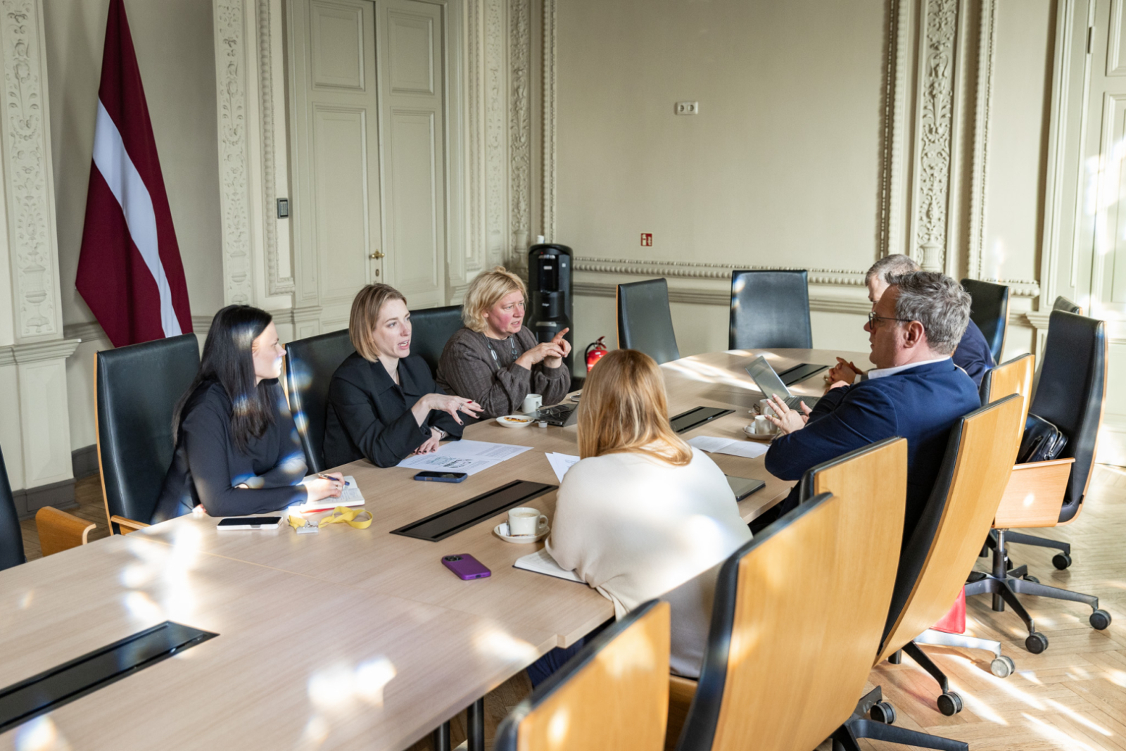 KM pārstāvju tikšanās ar Rīgas domes pārstāvjiem KM Lielajā zālē