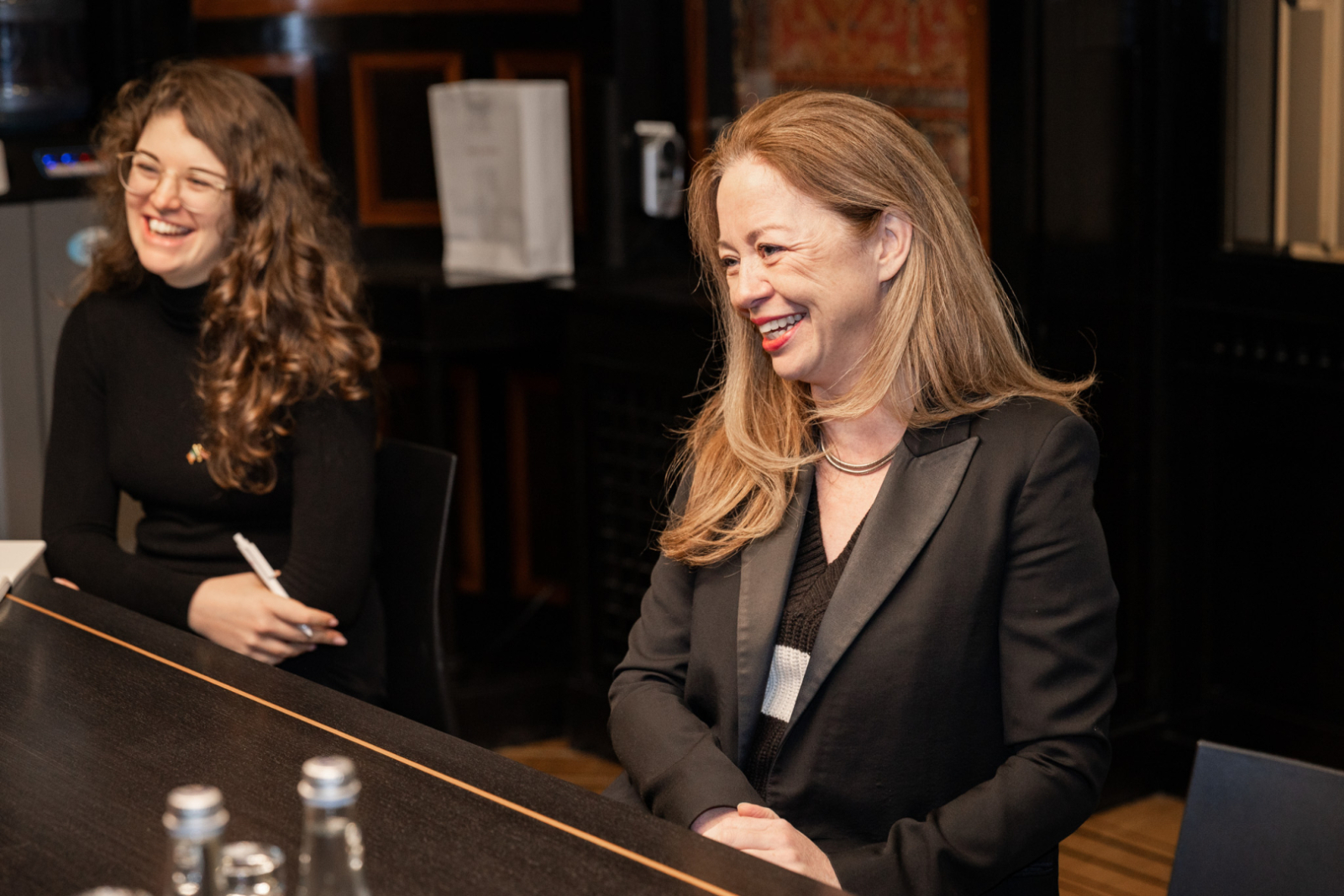 Kultūras ministres Agneses Lāces tikšanās ar Īrijas vēstnieci Latvijā Marselu Smitu (Marcella Smyth) KM Kamīnzālē