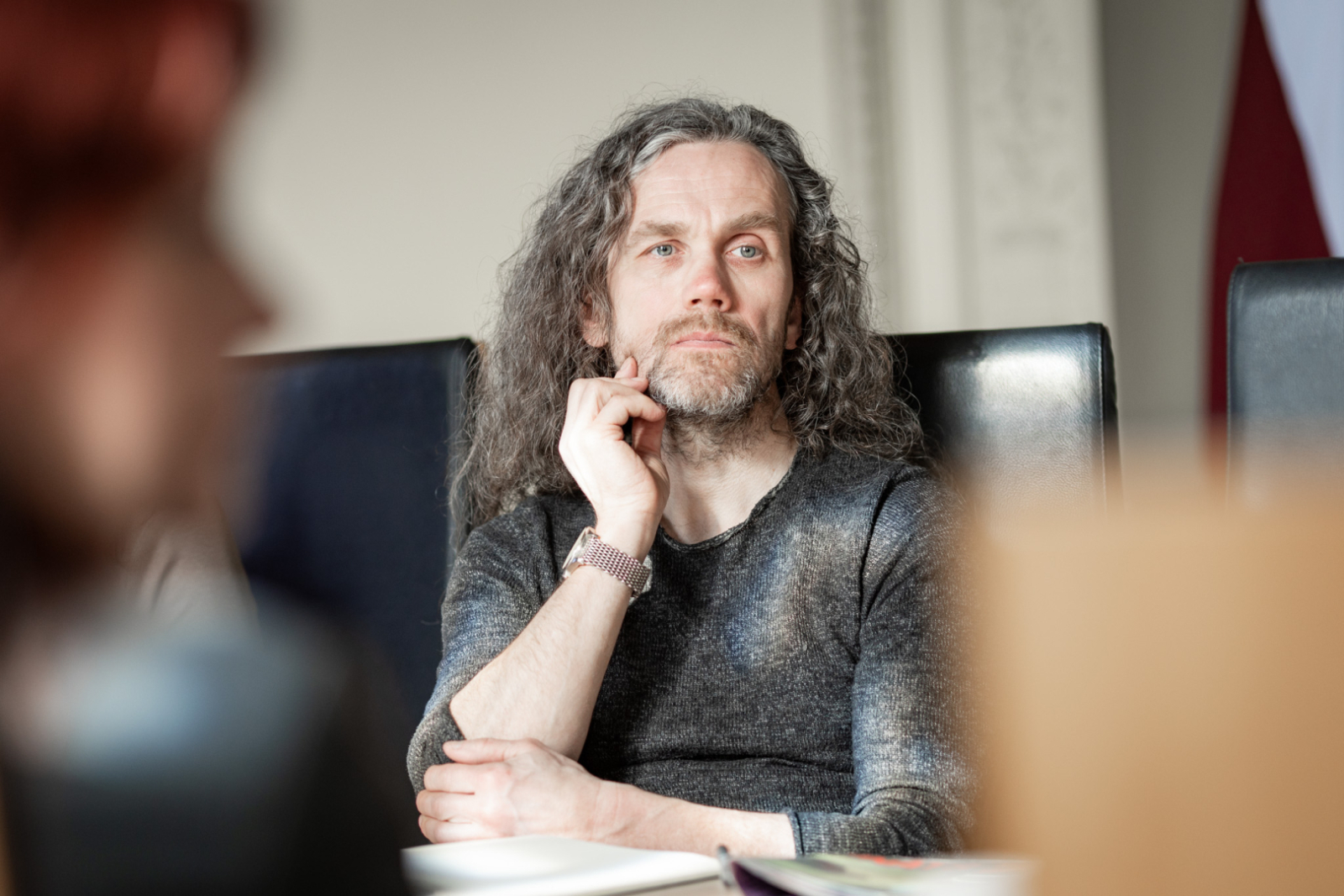 Ivars Drulle piedalās Vizuālās mākslas padomes sēdē