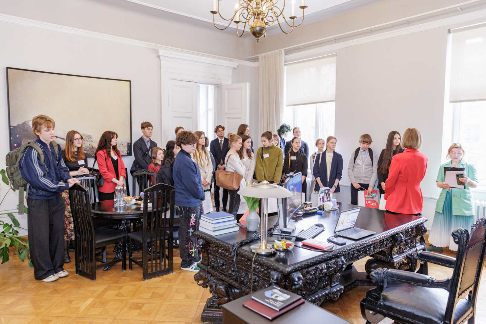 Ēnu dienas norise - jaunieši un KM pārstāvji