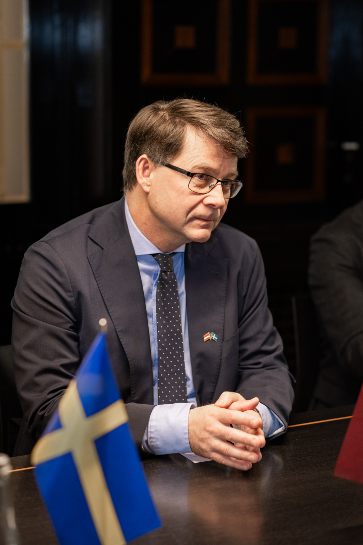 Zviedrijas karalistes vēstnieks Latvijā V.E. Daniels Ulsons (H.E. Mr Daniel Olsson)