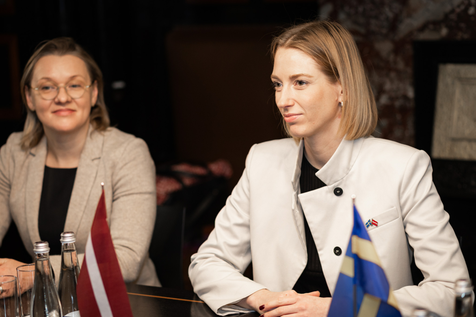 Kultūras ministre Agnese Lāce un valsts sekretāres vietniece starptautisko lietu, integrācijas un mediju jautājumos Zane Vāgnere