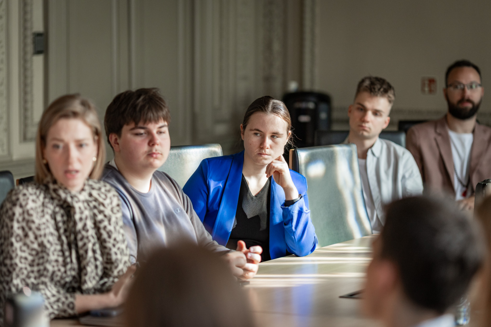 Ministres tikšanās ar jauniešiem Nacionālā dialoga ietvaros KM Lielajā zālē