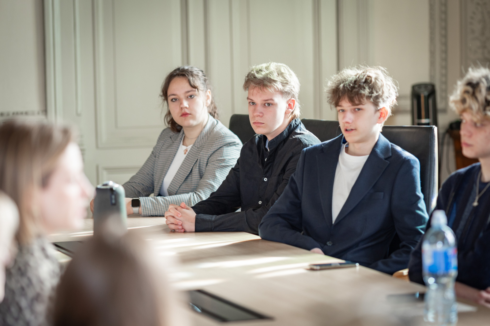 Ministres tikšanās ar jauniešiem Nacionālā dialoga ietvaros KM Lielajā zālē