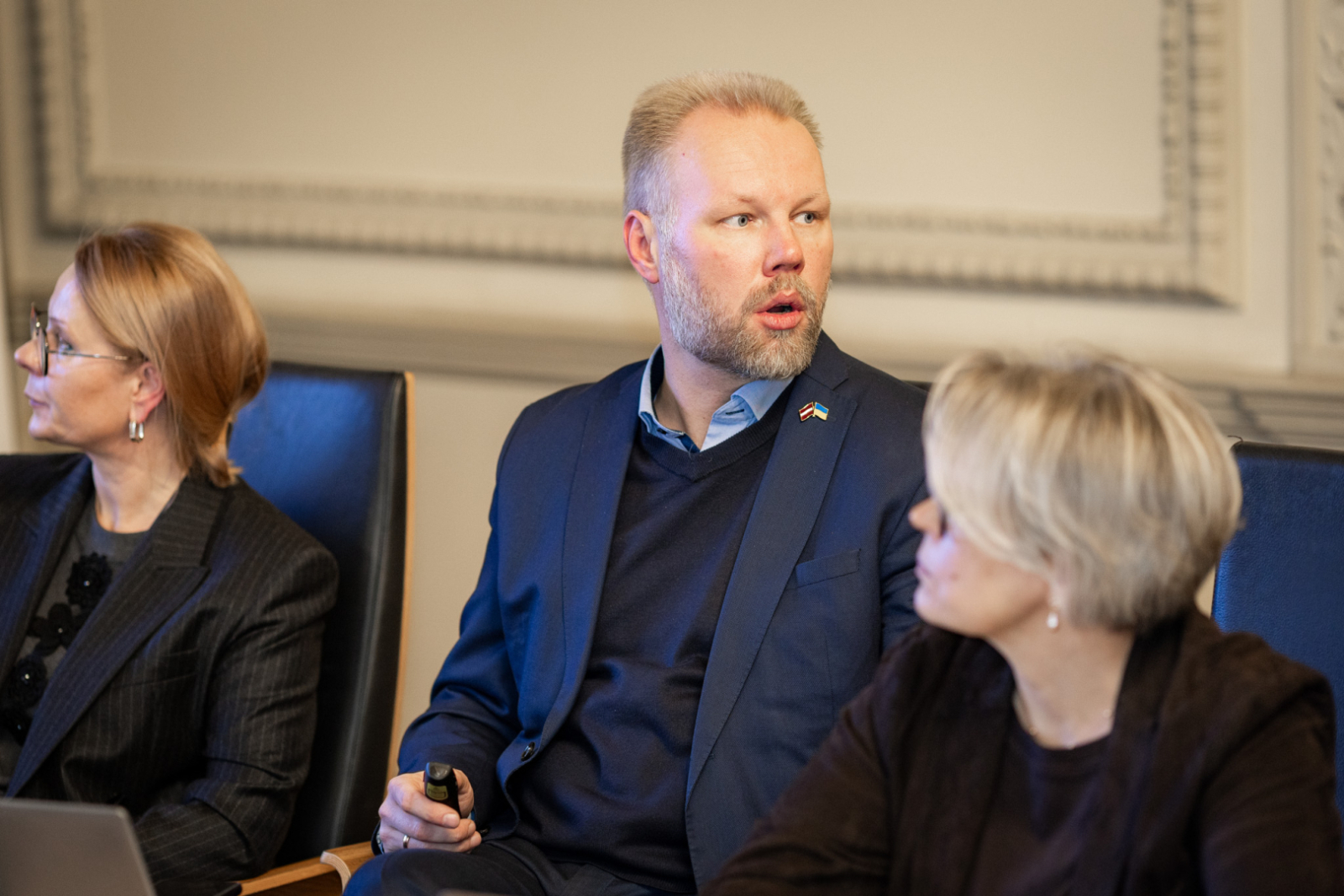 Kultūrizglītības padomes sēdes dalībniekI KM Lielajā zālē