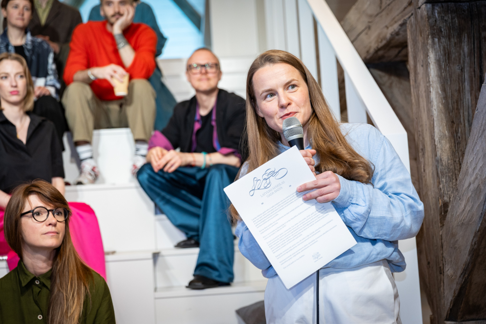 Latvijas Mākslas gada balvas preses konference LNRMM telpās, foto: Oskars Artūrs Upenieks / Kultūras ministrija