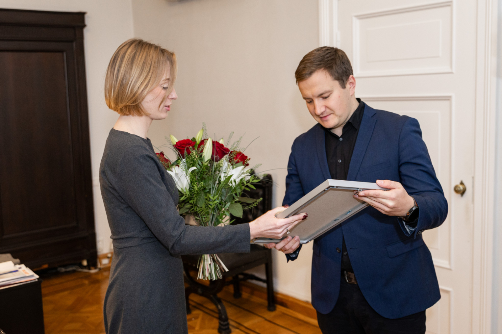 Kultūras ministres Agneses Lāces un kora “Kamēr...” pārstāvju tikšanās