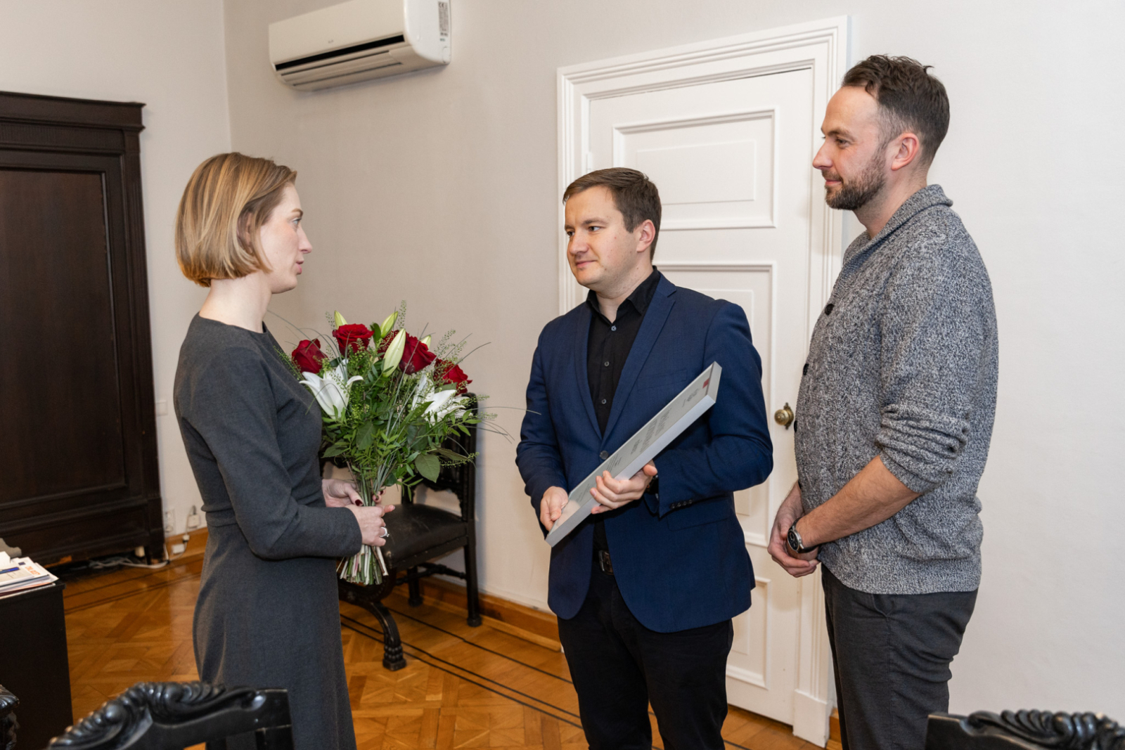 Kultūras ministres Agneses Lāces un kora “Kamēr...” pārstāvju tikšanās