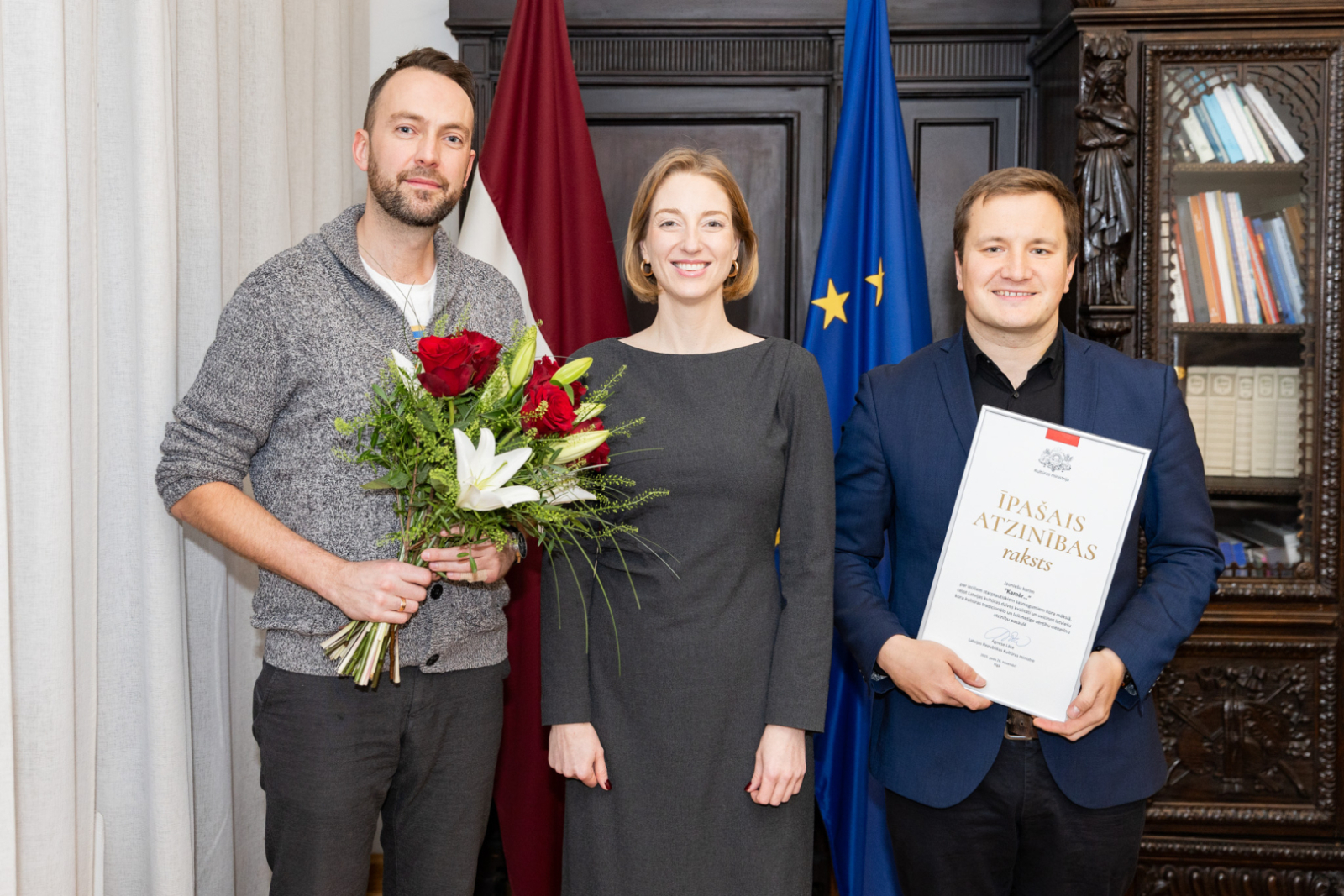 Kultūras ministres Agneses Lāces un kora “Kamēr...” pārstāvju tikšanās