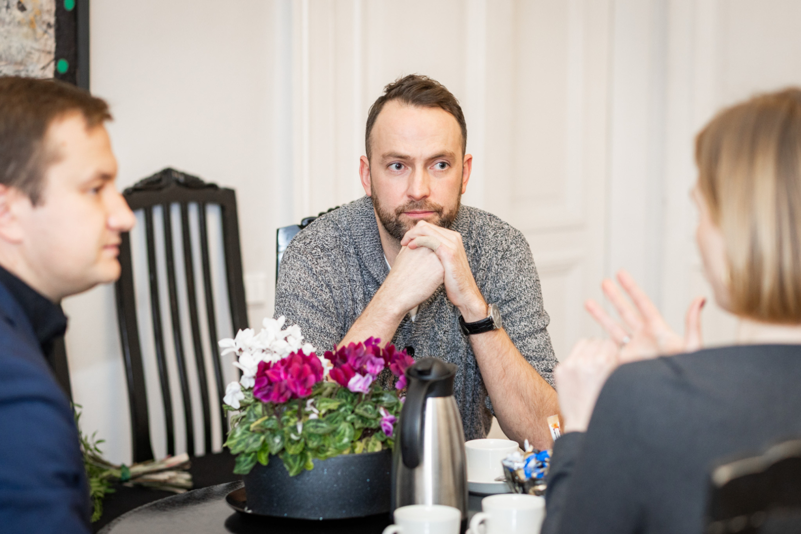 Kultūras ministres Agneses Lāces un kora “Kamēr...” pārstāvju tikšanās