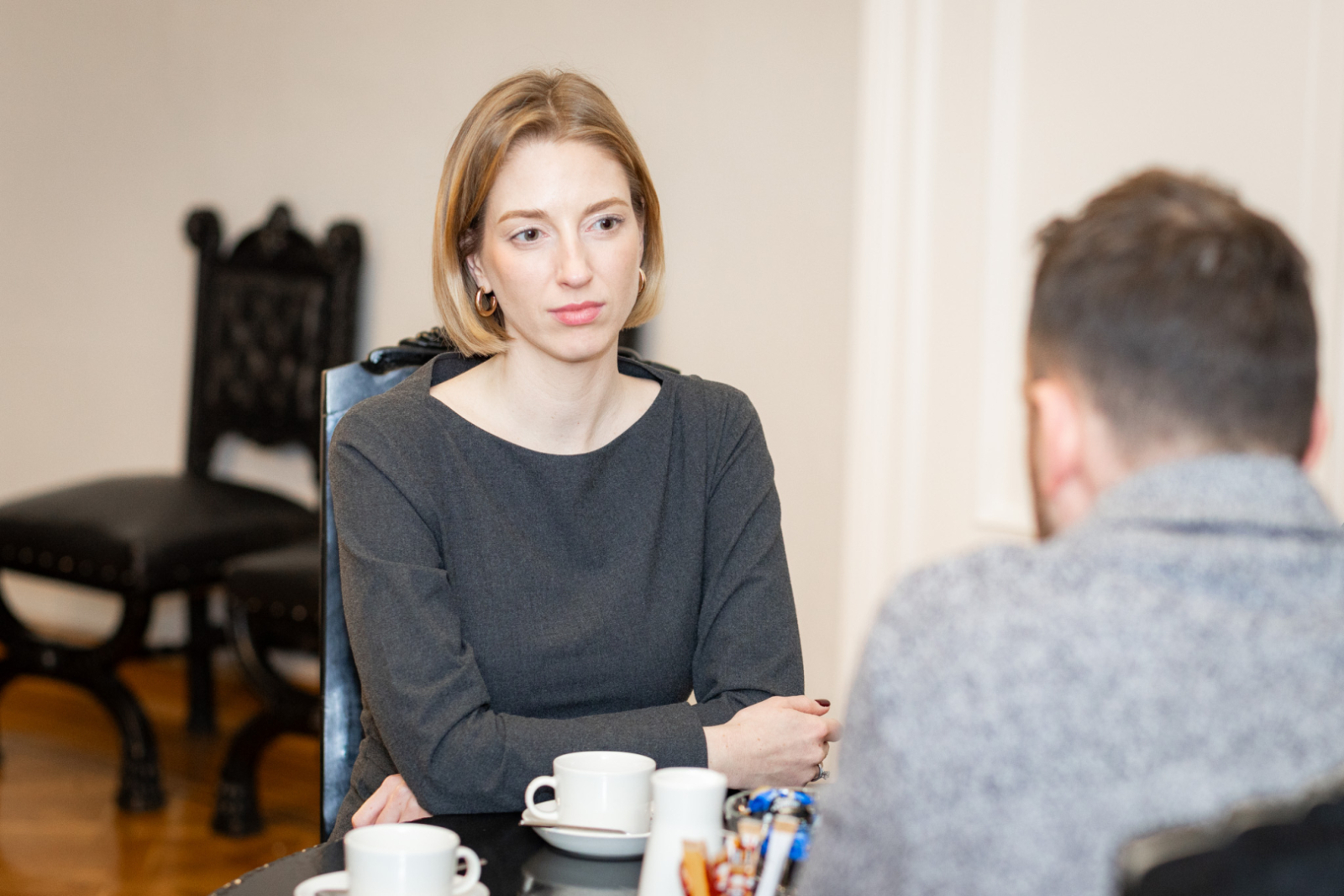 Kultūras ministres Agneses Lāces un kora “Kamēr...” pārstāvju tikšanās