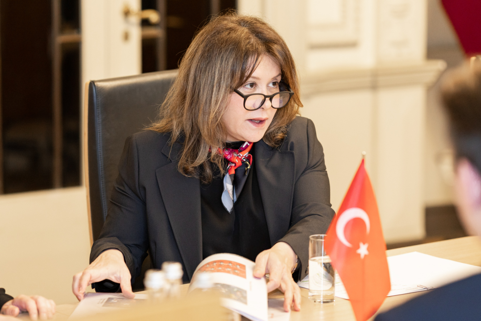 Tikšanās ar Turcijas vēstnieci Latvijā V.E. Šuli Eztunču (H.E. Mrs Şule Öztunç)