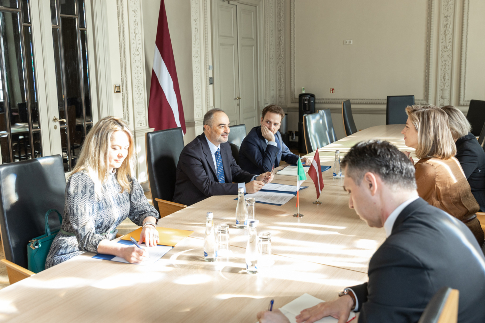 27.03.2025_Tikšanās ar Itālijas vēstnieku Latvijā V.E. Alesandro Monti (H.E. Mr Alessandro Monti)